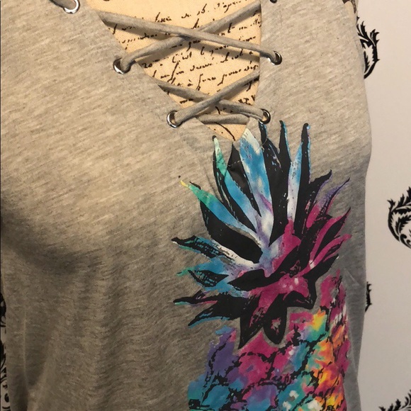 π NWT! Rainbow Pineapple Tank! - Picture 5 of 9